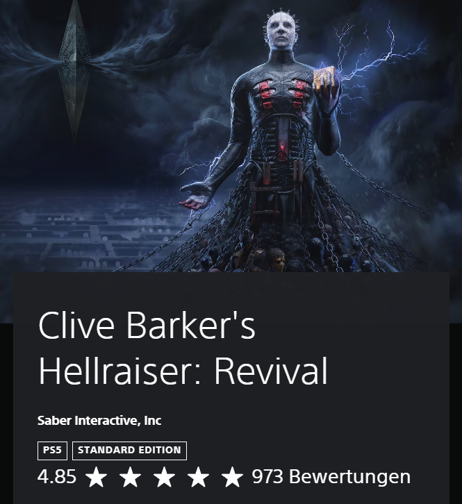 GermanStrands's tweet photo. Hellraiser: Revival’s Steam reviews are overwhelmingly positive and the game has a 4.85/5 rating on the PlayStation Store.

Looks like players really love this one! https://t.co/0NG34AkEta
