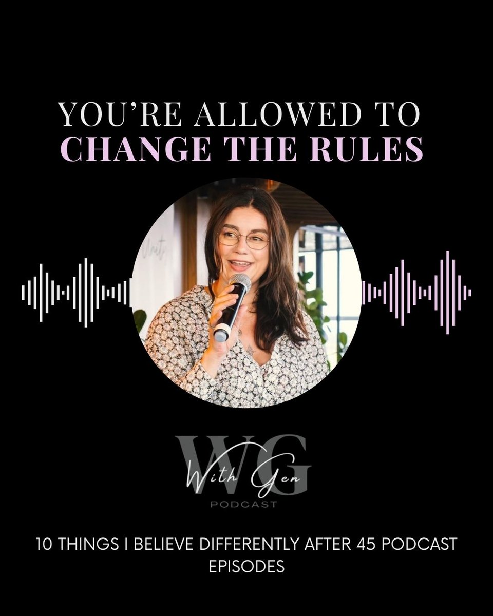 G_lovii's tweet photo. 45 episodes later, Iโm less certain about a lot of things.
Good. ๐
Here are 10 things I believe differently now; about love, consistency, joy, boundaries, confidence, our bodies and changing the fucking rules.
https://t.co/cvI8f5sshF
#WithGenPodcast #PersonalGrowth https://t.co/cwcPqemspi