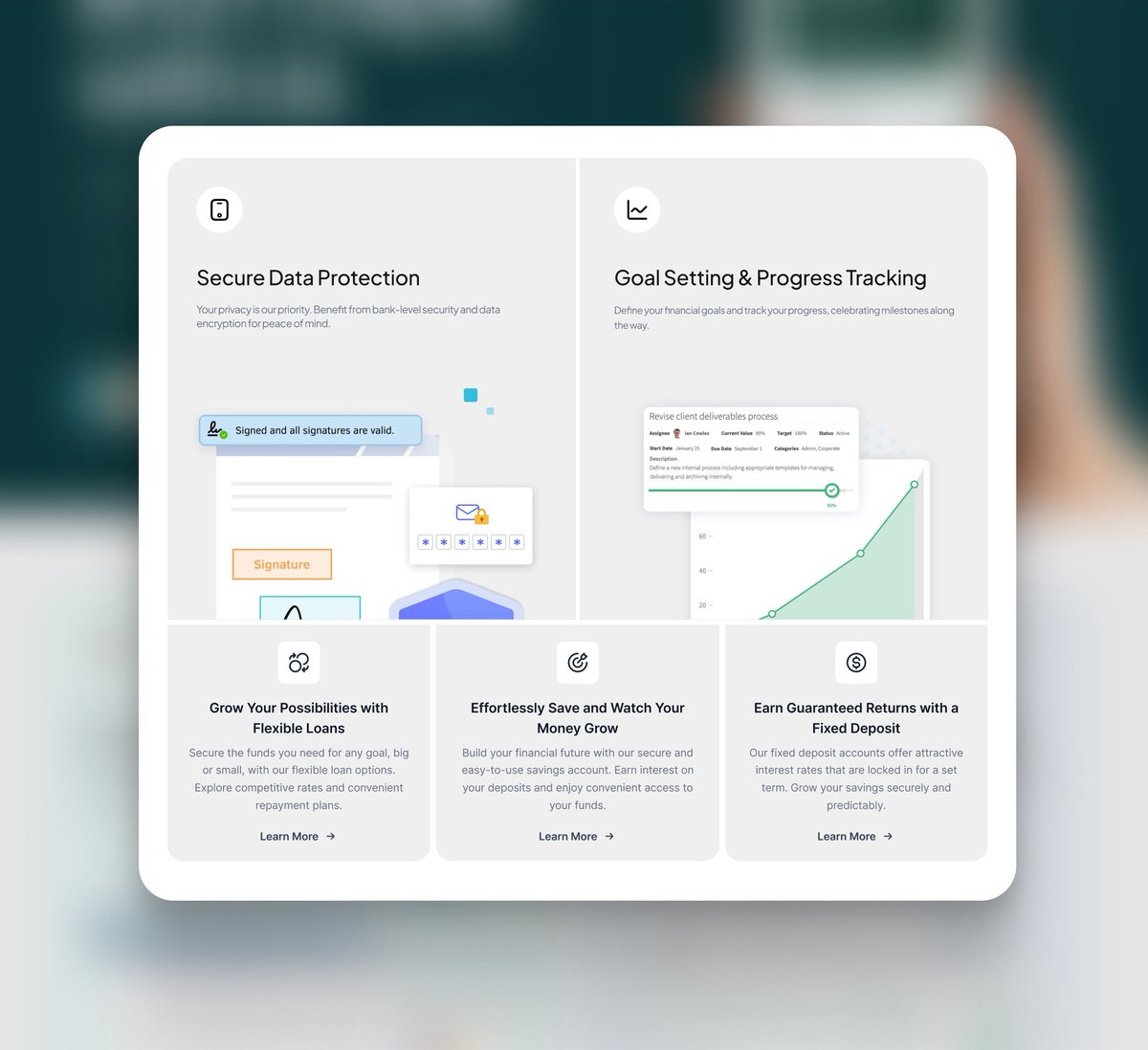 junaidcoder's tweet photo. Built this Featured Section of Finance Website 👨‍💼

For Custom Website Services, DM me 📩 https://t.co/s61TY71BZS
