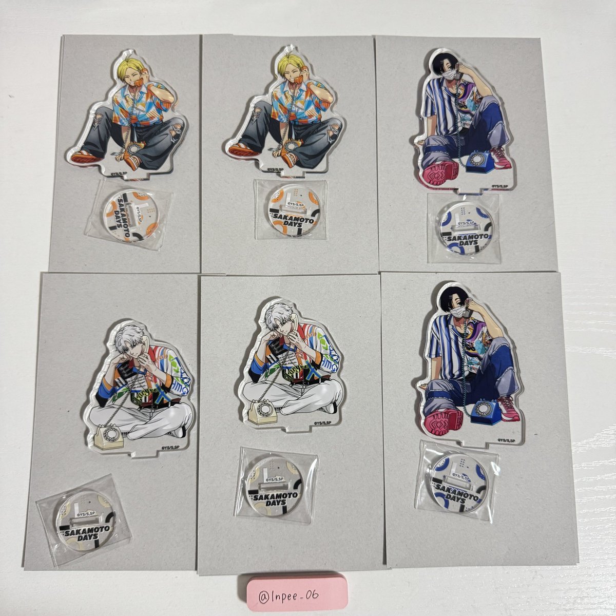 Inpee_06's tweet photo. ⌇交換 譲渡⌇SAKAMOTODAYS サカモトデイズ FavoteriA ファボテリア  特典

【譲】
シン.真冬.夏生.○スラー.○坂本.大佛.楽.神々廻

【求】
南雲 or 定価＋送料

▶︎譲渡は○のみ可能です
▶︎抱き合わせ可能です
▶︎郵送希望 https://t.co/JjcZKnYtmz