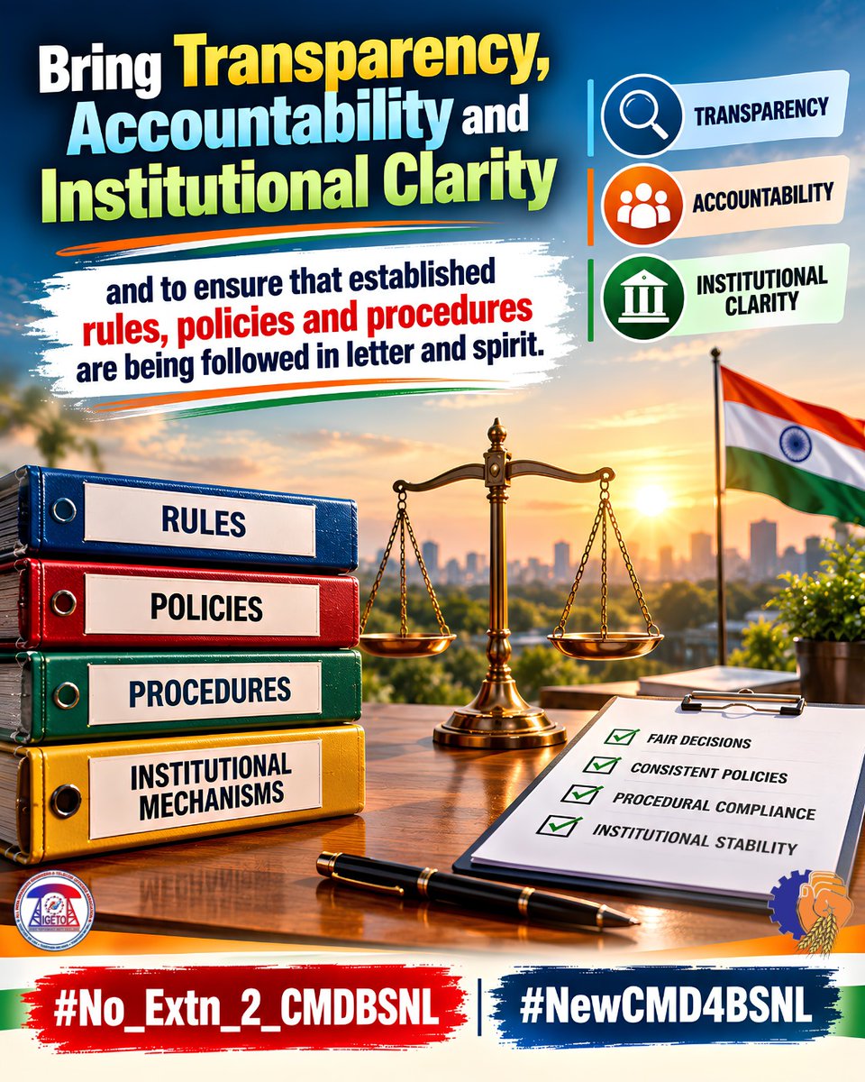 MVSNBSNL1977's tweet photo. South Zone appeals for a regular, full-time CMD to strengthen institutional confidence at BSNL.
#No_Extn_2_CMDBSNL #NewCMD4BSNL
@PMOIndia @JM_Scindia @PemmasaniOnX @DrJitendraSingh @DoT_India @BSNLCorporate @BMSkendra @BmsBojji https://t.co/mOpqe74fZM