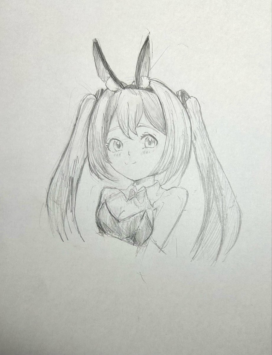 Naisiteru20's tweet photo. バニーミク描きました！
#イラスト https://t.co/FEkFTzKIuX