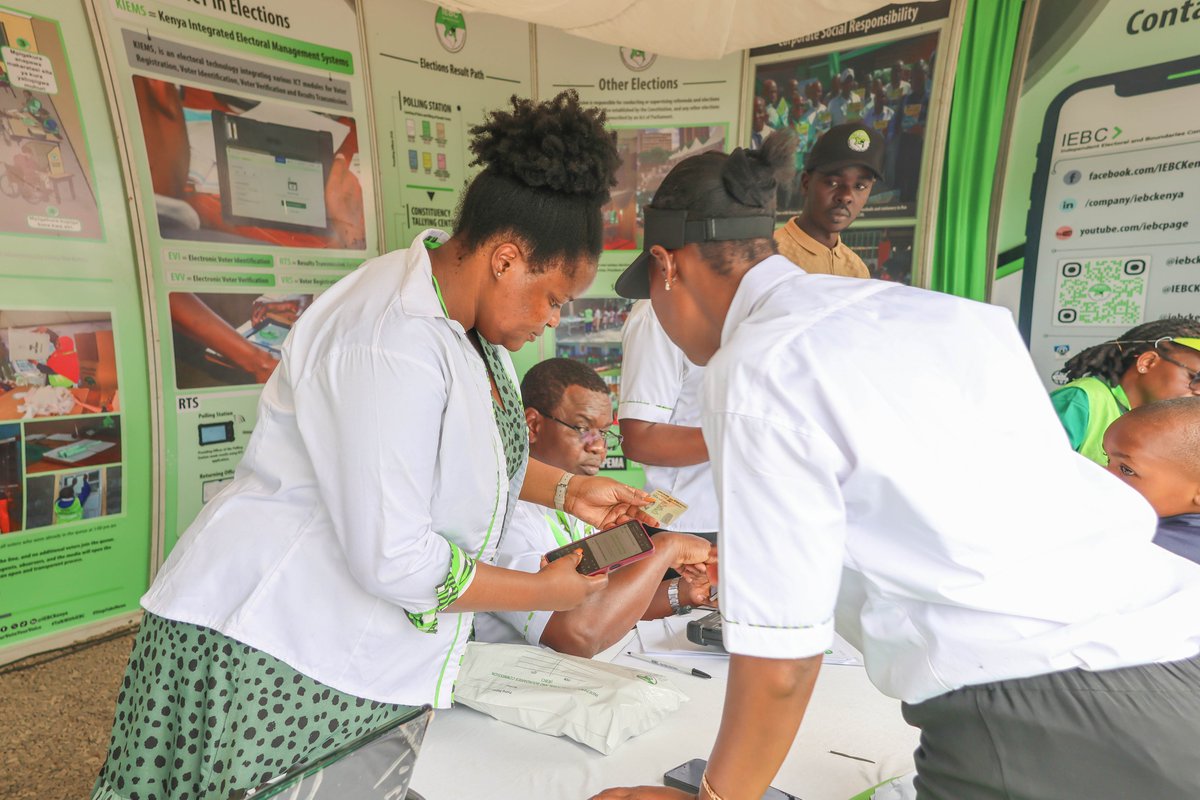 IEBCKenya's tweet photo. Got a question about elections?

Come talk to us!

The IEBC team is at the Kitale National Show from 7th–10th October 2026.

Ask questions. Get answers.

#YourVoteYourVoice#KitaleNationalShow #TheExtraMile #CustomerServiceWeek2026 #CSWeek2026 #17thNovemberByElection #2027GE https://t.co/aobVdUPXqs