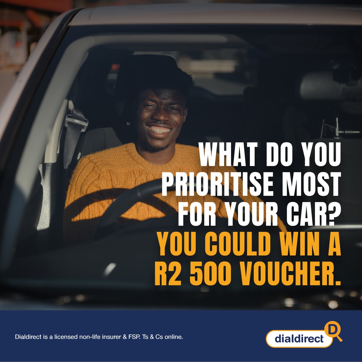 dialdirect's tweet photo. Every driver has a non-negotiable when it comes to their car. What's yours?​

Comment below, tag a friend and stand a chance to win a R2 500 voucher! T&amp;Cs online.​​

#Dialdirect #DriveSmart #LoveDial https://t.co/rddEzwcDLh