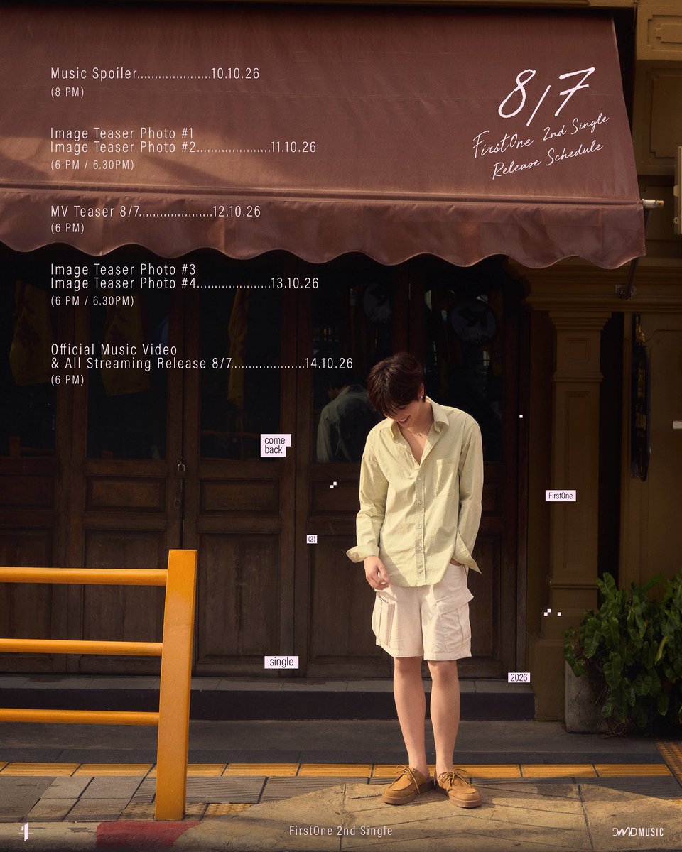 NAPnSNAP's tweet photo. 14/10 มารอดู MV กันพี่ๆ 🥹🥹🥹

FIRSTONE EIGHT DAYS A WEEK
#Day3FirstOne

#FirstOne2ndSingle
#Firstone https://t.co/wS3LxNDxPd
