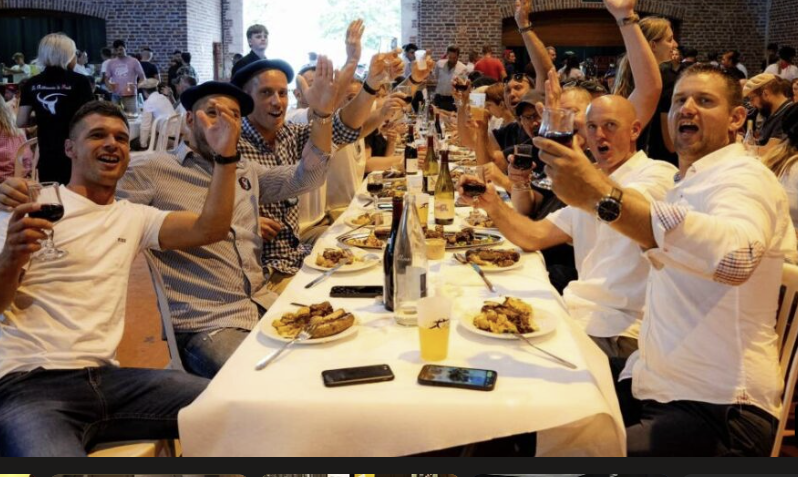 CBlaireau's tweet photo. La publicité d'@intermarche, les banquets du  @CanonFrancais sont le symbole d'une France qui veut festoyer sans être emmerder ! https://t.co/K8Llcmcl9z