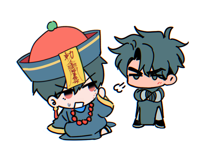 minahomine's tweet photo. KDJ: Why is the human biting the jiangshi...
YJH: ...Fool. https://t.co/bTYhNCLaGb