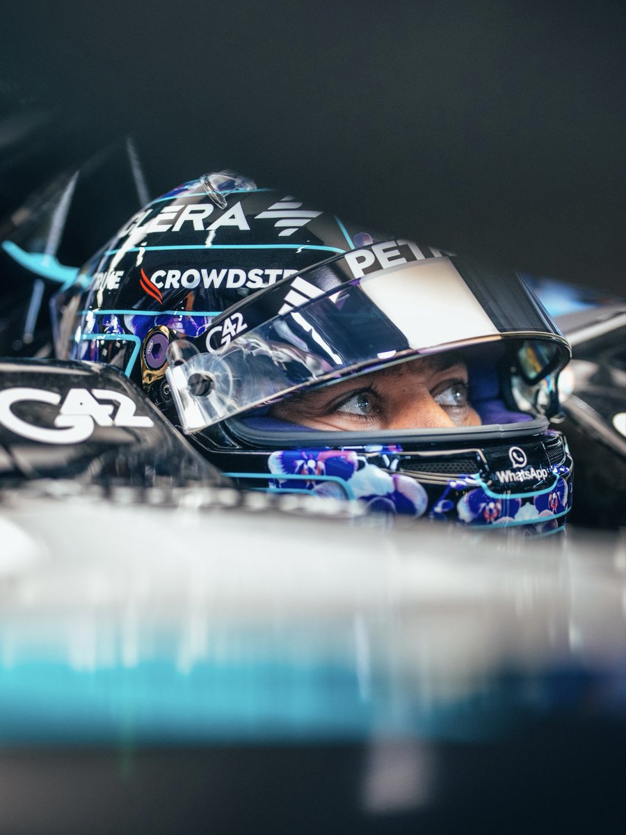 MercedesAMGF1's tweet photo. All set for Sprint Quali 😤 https://t.co/mjudaXYEyO