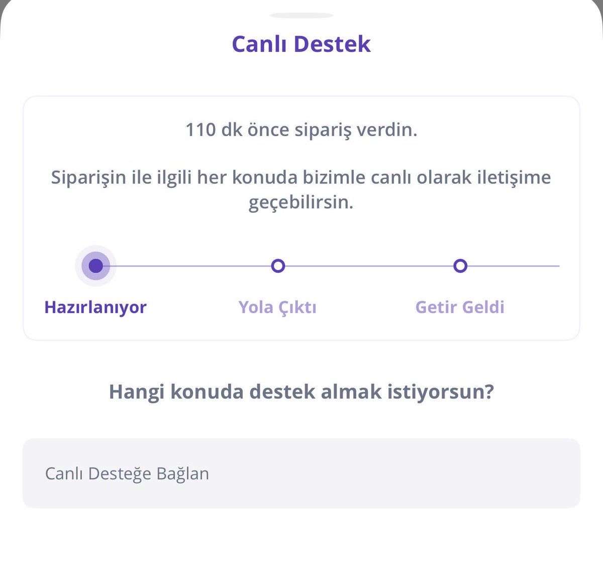 meryyemce's tweet photo. @getir teslimatta iki seçenek sunuyorsunuz ücretsiz teslimat daha geç saatlerde oluyor ücretli teslimat 90 dakika içinde diyorsunuz 110 dakika geçmiş siparisim yok canlı desteğe bağlandığımda inatla kuryeleri şikayet etmemi istiyorsunuz. Sorun Kurye değil ki! https://t.co/TVL7SSokft