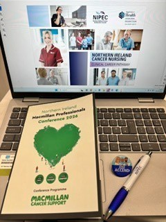 NIPEC_online's tweet photo. Delighted to promote the NI Cancer Nursing Clinical Career Pathway at the Macmillan Professionals Conference 2026. A great opportunity to celebrate excellence, &amp; highlight our collective commitment to strengthening cancer services and improving outcomes for patients and families. https://t.co/0MRfjcZgxy