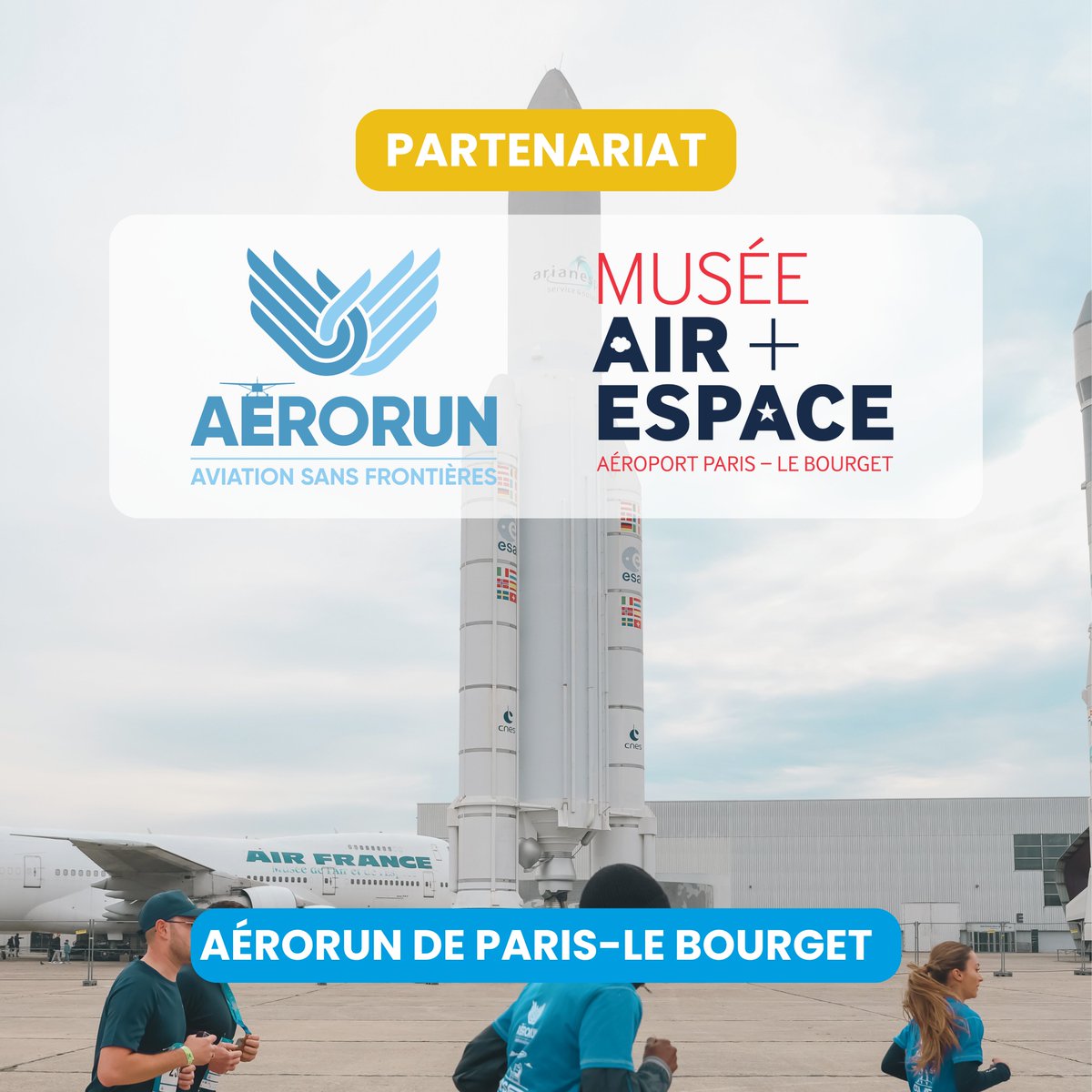 ONG_ASF's tweet photo. [PARTENAIRE] Bienvenue à bord au Musée de l’Air et de l’Espace ! ✈️

 Un grand merci au @MuseeAirEspace qui continue de soutenir l'aventure AéroRun Paris-Le Bourget 2026 toujours en tant que Partenaire Majeur. Votre engagement fait toute la différence 🤝

📅 18 octobre 2026 https://t.co/sgomxIIYL9