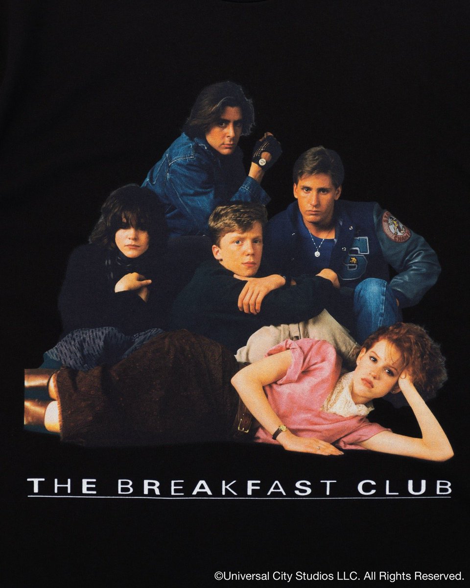frontrowjp's tweet photo. 公開40周年『ブレックファスト・クラブ』公式Tシャツ、図書館の名場面も
https://t.co/EW30OXRBN7 https://t.co/GTBJ5iI9y6