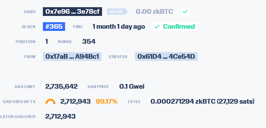 BTC_OS's tweet photo. T-2 days. A Solidity contract, deployed on the BitcoinOS testnet and paid for in sats. Opens 16 October.

Testnet zkBTC is a test coin. It is not the mainnet zkBTC and has no value. https://t.co/pYxLSQaQo0