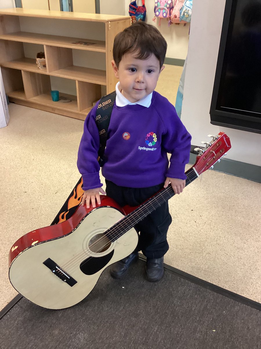 SpringwellEYFS's tweet photo. We have some amazing musicians in Nursery. The children enjoyed using different instruments and we were treated to some incredible performances! @Springwellpark_ https://t.co/yOCZ5lJucR
