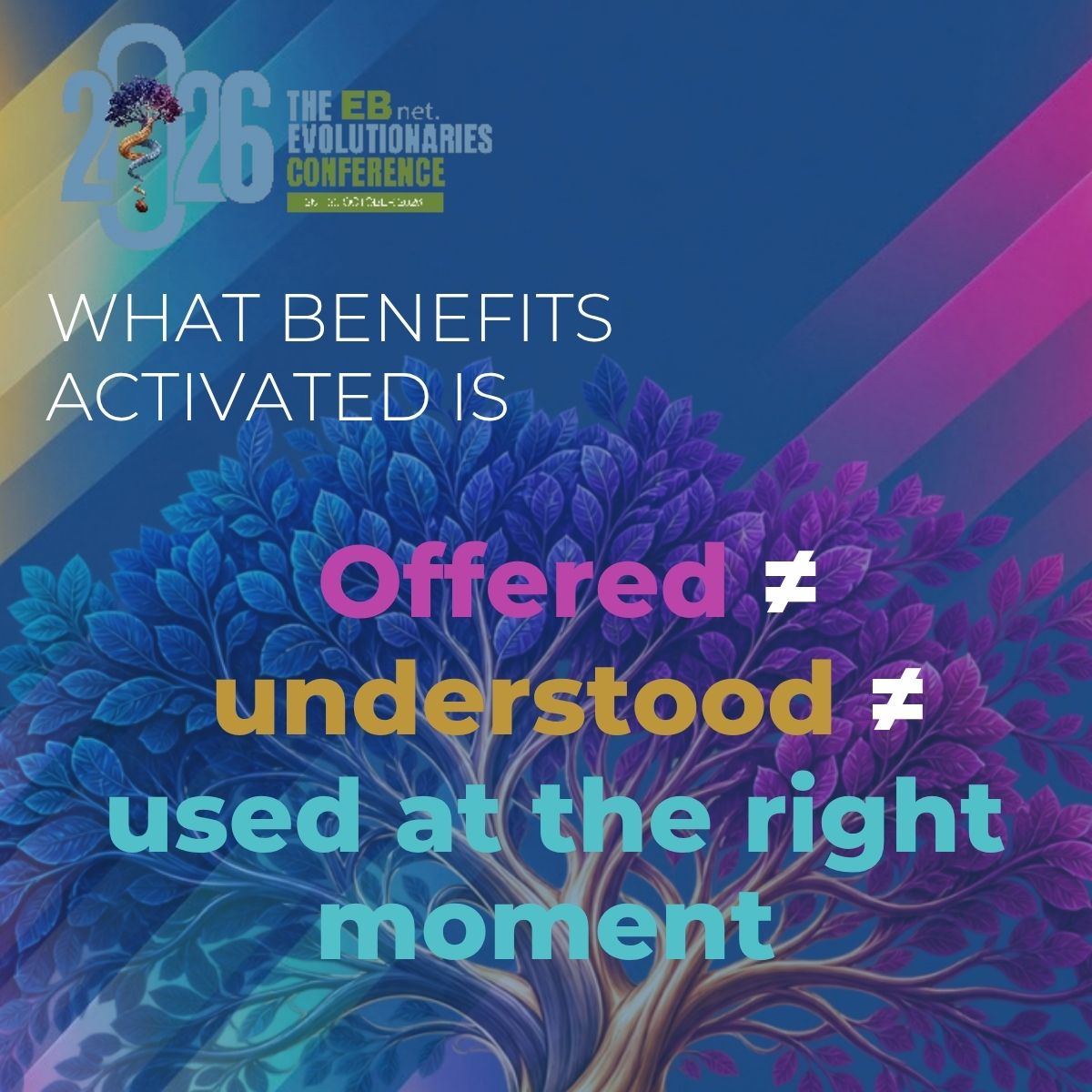 EBnetwork's tweet photo. 16 days. That's all.

If you haven't registered for the EBnet Evolutionaries Conference 2026 yet - today's the day. 🎯

Free · Virtual · 26–30 Oct
https://t.co/6JCCzleL2k 

#BenefitsActivated #EBnet #FinancialConfidence https://t.co/zem6IyAiGE