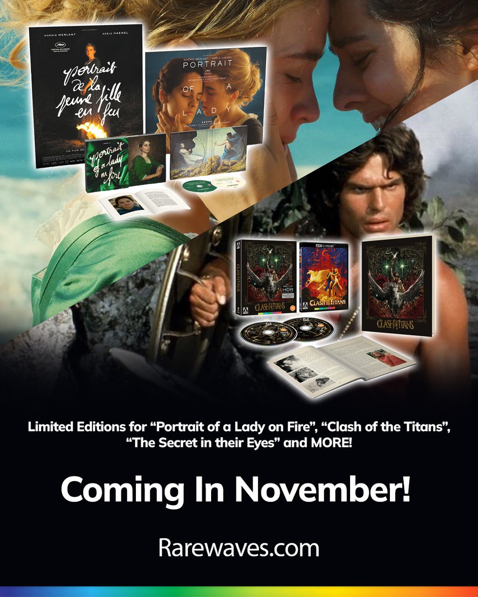 RarewavesCom's tweet photo. 🎬🤩 Experience the best movies in new ways! 👉 https://t.co/3w5VVEtwCt

From classics to modern masterpieces- see what's coming 👀

Limited Editions for Portrait of a Lady on Fire”, “Clash of the Titans”, “The Secret in their Eyes” and MORE!

#LimitedEditions #ComingSoon https://t.co/rH3jDQSoPI
