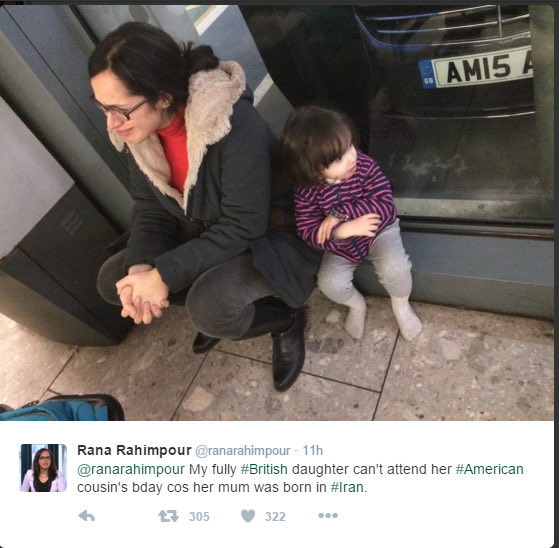 paagondeh's tweet photo. دونالد ترامپ در دور اول ریاست جمهوریش قانون منع سفر اتباع ۸ کشور پرخطر رو به آمریکا ابلاغ و اجرا کرد.
این قانون البته شامل شهروندان این کشورها که تابعیت کشور دیگری رو هم داشتند نمی‌شد، البته به این شرط که در ۵ سال گذشته سفری به کشورهای پرخطر خودشون نداشته باشند.
تصویر زیر، متعلق به خانم رعنا رحیم‌پور، خبرنگار بی‌بی‌سی فارسی است که در اون تاریخ به دلیل ریجکت شدن درخواست ویزای آمریکاش به همراه دختر کوچکش درحال گریه و مظلوم‌نماییست.
رحیم‌پور اون زمان در توضیح این عکس نوشت که دختر »فولی بیریتیش»اش به دلیل آنچه که او «متولد ایران بودن مادرش» نامید از سفر به آمریکا و ملاقات فامیلش محروم ماند!
اما دلیل اصلی رد درخواست ویزای آمریکای رعنا رحیم‌پور چه بود؟
همسر بریتانیایی‌الاصل رحیم‌پور (دومینیک هربرت) روابط بسیار نزدیک اقتصادی از طریق دلالی و کارچاق‌کنی با مقامات حکومت جمهوری اسلامی داشت و به همین دلیل این دو در اون مقطع بارها و بصورت سالیانه به ایران رفت و آمد داشتند و همین سفرهای مکرر، باعث شد تا بند استثنای صدور ویزای آمریکا به شرط نداشتن سابقه سفر به ایران در ۵ سال گذشته، شامل حال رعنا خانوم و بچه فولی بیریتیش او نشه.
به این ترتیب، خانم رحیم‌پور در اون مقطع، به صورتی موذیاته این ماجرا رو به دروغی در راستای پرتاب جفتک قاطری به ترامپ و آمریکا تبدیل کرد.
مشاهده می‌فرمایید درست در همان سالها که بی‌بی‌سی، بنگاه دروغ‌پراکنی انگلیس بطور شبانه روزی از اذیت و آزار خانواده‌های کارکنانش در ایران از طریق بازداشت‌های مکرر و ممنوعیت معامله و توقیف اموال، داستان‌های خیالی و پرآب‌چشم می‌سرود، خبرنگارانش مثل آب اماله درحال رفت و آمد به ایران و دلالی اقتصادی و پولشویی برای آخوند گوگولی بودند.
راستی آزمایی این گزارش از طریق ai آزاد است و هیچگونه پیگرد قانونی ندارد.