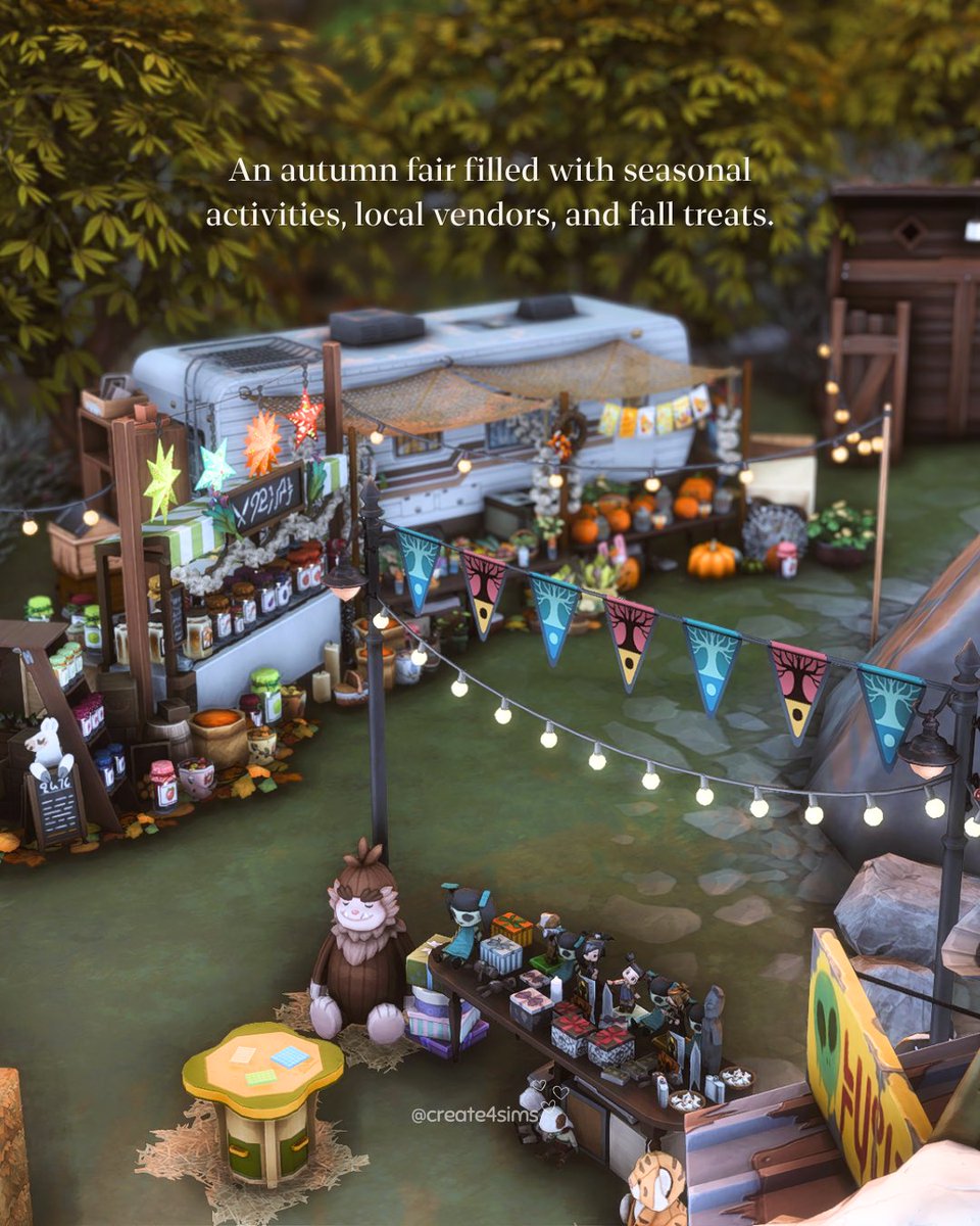 create4sims's tweet photo. Welcome to my reimagined Forgotten Hollow! 🦇(no CC)

So close to finishing this world for my realistic save! 
I wanted to give Forgotten Hollow more life, with new places to visit and a community that makes this spooky little town feel like home. 

#thesims4 #sims4 #simspartner https://t.co/aUSsJuYdPf