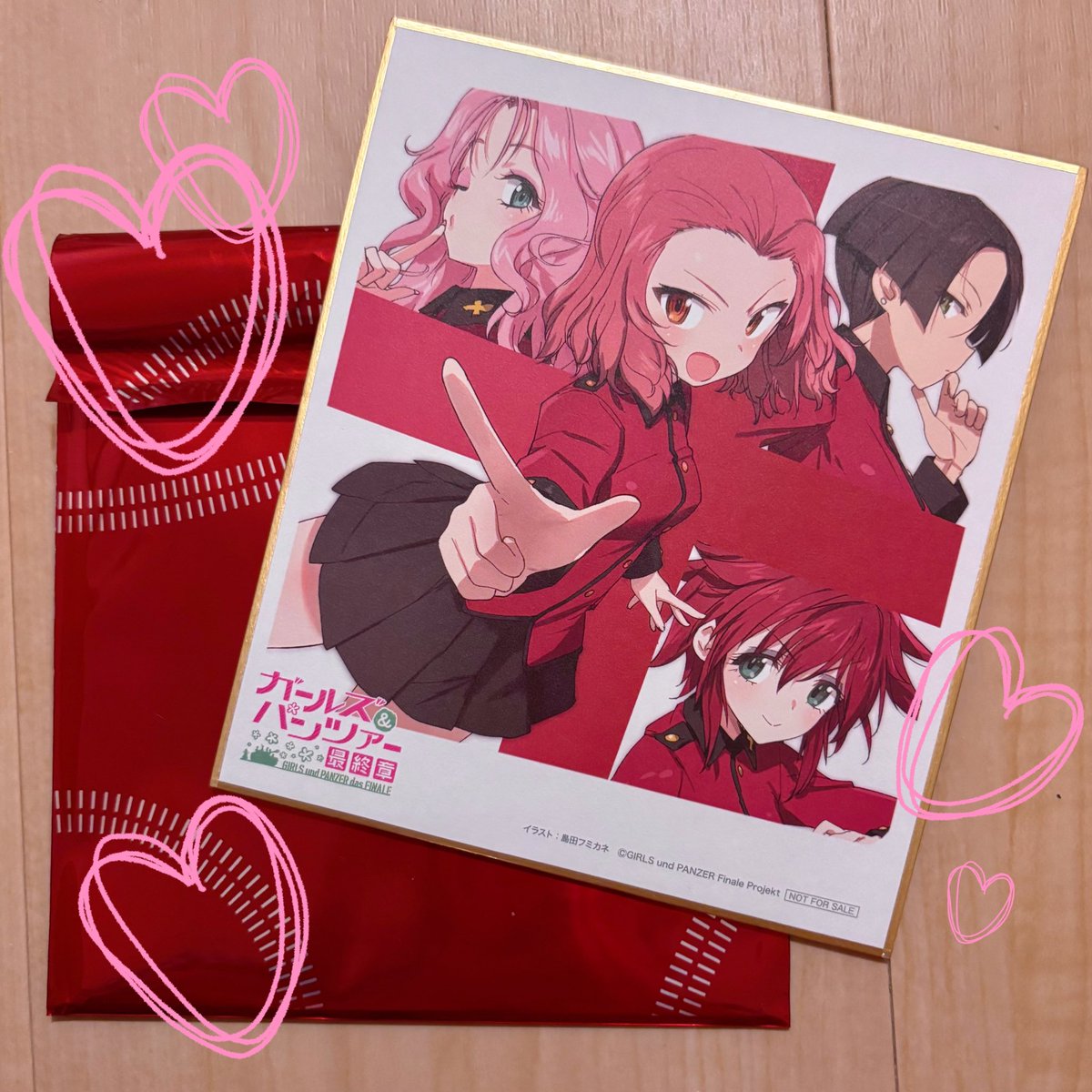 GuP1208_'s tweet photo. 個人的に1周目の特典1番欲しかった絵柄の色紙が出て最高でした❣️
ローズヒップ㌠可愛いのです🌹
 #ガルパンはいいぞ https://t.co/YX2x5QpBkj