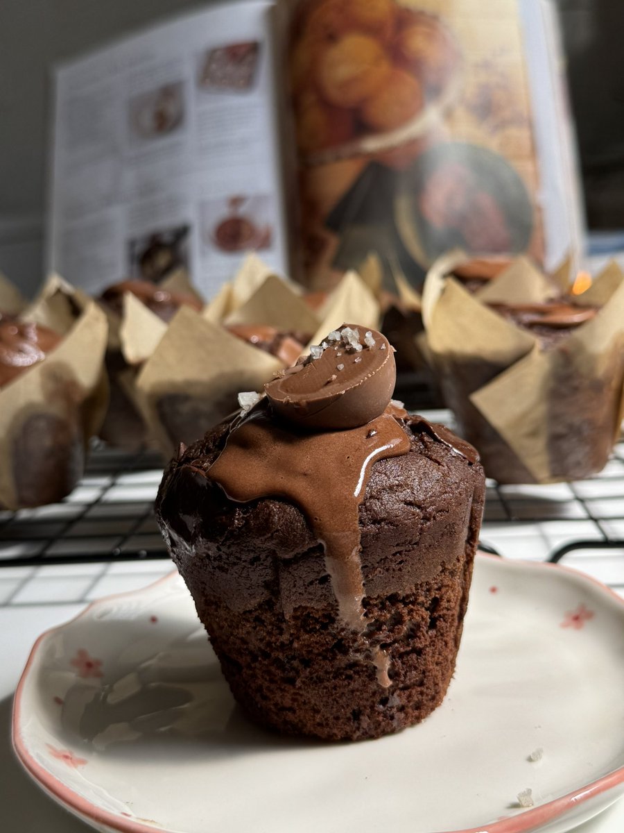 nadachief's tweet photo. cinnamon double chocolate muffins🧁🍒❣️ https://t.co/cZe4tKY3xf
