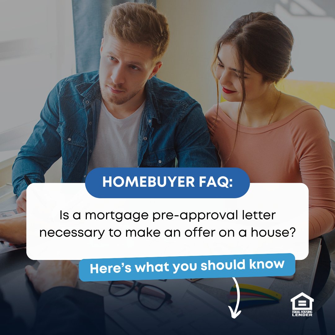 imranallifi's tweet photo. Technically, no, but if you want your offer to be seriously considered (especially in a competitive market), it’s important to have proof from a lender that you are financially capable of purchasing the home. Without it, your offer is less likely to be taken seriously – in… https://t.co/oDDuZLaelR