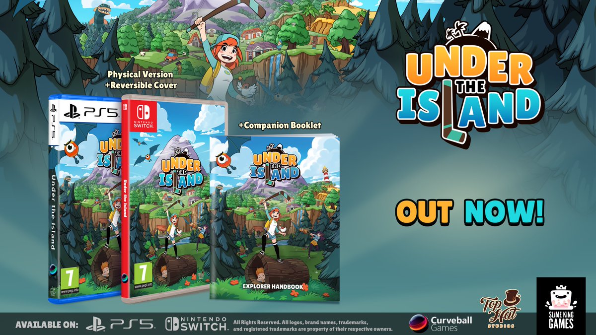 SlimeKingGames's tweet photo. 🎉 Under the Island is finally out now physically on Nintendo Switch and PlayStation 5. 🎉

Get yours while they're hot (in some place it's already sold out)!

Thank you to all the players who made this possible and everyone else who supported us too! https://t.co/MEqoULFqL4