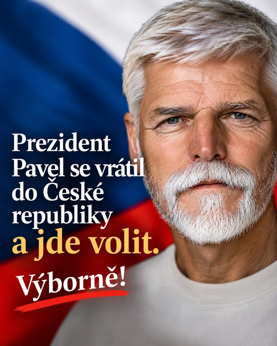 jirilobkowicz1's tweet photo. „Prezident Petr Pavel se vrátil, aby mohl volit. Udělal správnou věc. Schopnost přehodnotit rozhodnutí není slabost, ale projev odpovědnosti. A právě to dnes česká politika potřebuje.“ https://t.co/6H1TlZwyvr
