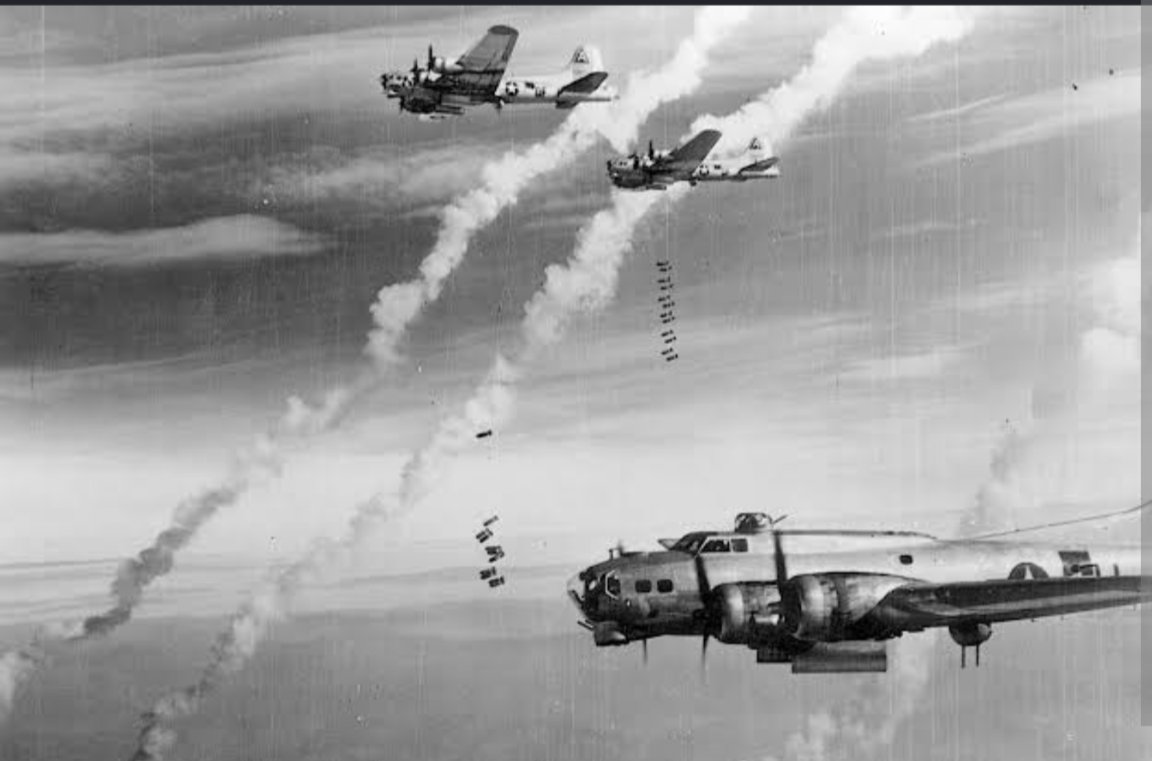 Tony3224's tweet photo. #OnThisDay 1942
On October 9, 1942, the USAAF 8th Air Force mounted its largest bombing operation to date from the United Kingdom.
115 B-17 Flying Fortresses and B-24 Liberators were dispatched against industrial targets in occupied Europe. 108 aircraft bombed their primaries, the Fives-Lille steel and engineering works in France and the Wilton-Fijenoord shipyards in Rotterdam, Netherlands. Four aircraft were lost. 
The raid demonstrated that American precision daylight bombing, with tight formations providing mutual defensive fire, could reach targets across occupied Europe but at the same time, it was striking targets in France, not in Germany. 
The far more formidable German fighter defences over the Reich remained untested. 
Within a year, raids of this size against German targets would suffer casualty rates that threatened to make strategic bombing unsustainable.

#WWII #Aviation #MilitaryHistory #EighthAirForce #B17 #DaylightBombing #8thAF #StrategicBombing