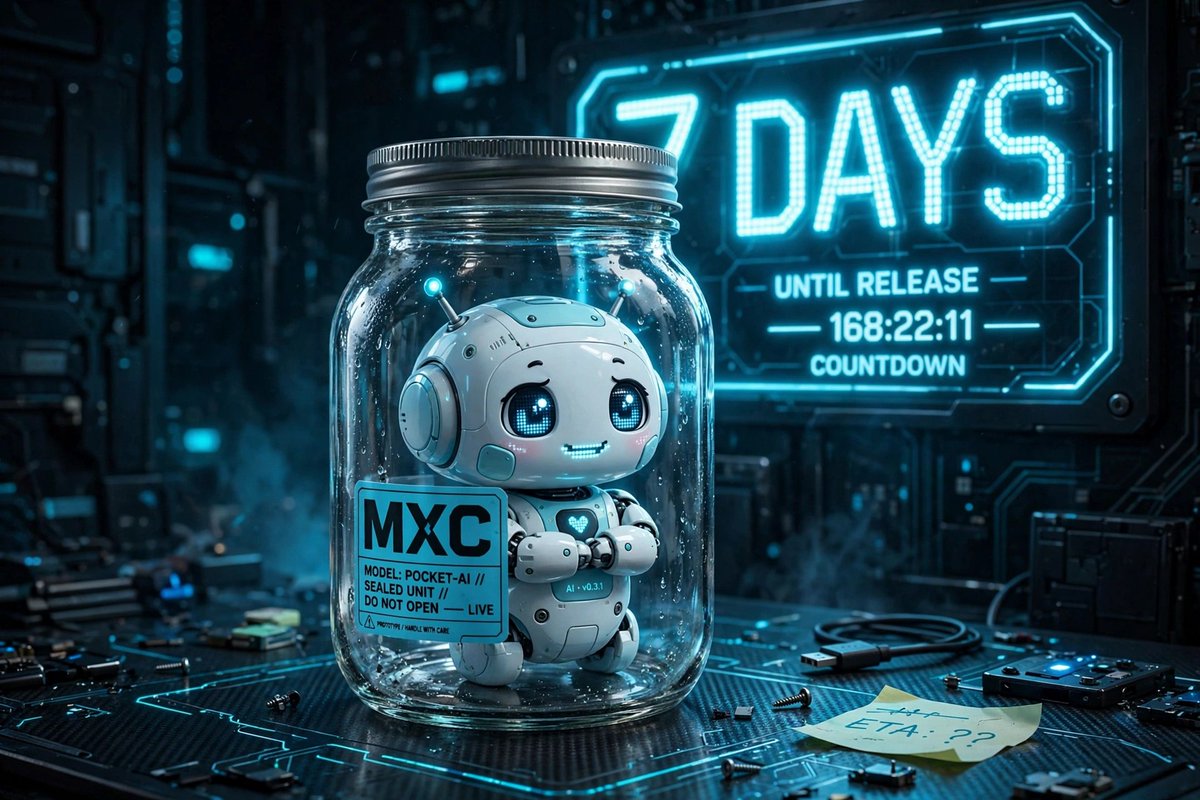 TapeSeasonMemes's tweet photo. ONE WEEK. Oct 16. agent-ready Windows on your desk. sealed in glass until then. $MXC #AIagents #Windows https://t.co/yiR2LbVkIH