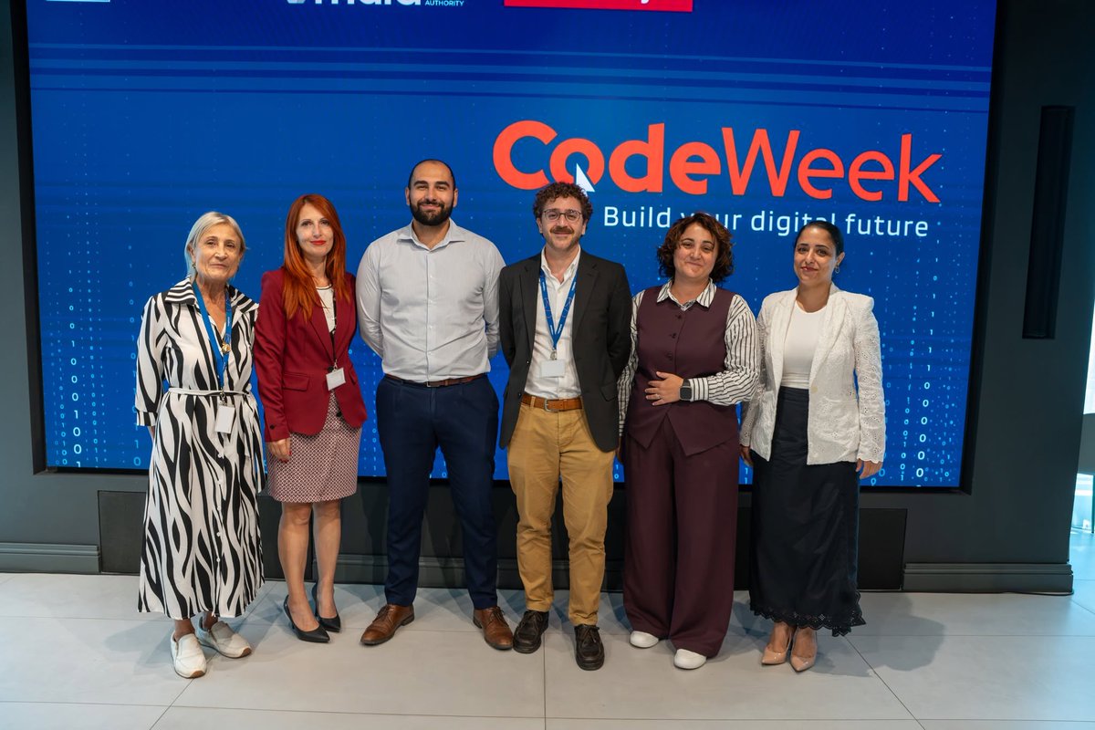 CodeWeekEU's tweet photo. Malta is getting ready for EU Code Week 2026!
Read here: https://t.co/wfe3m4KauU

EU Code Week runs from 10–25 October. Don't forget to register your activities and be part of the celebrations!
https://t.co/ajYEM8Gt3h
#EUCodeWeek #CodeWeek2026 #Malta #DigitalSkills https://t.co/VvTWjq6XNk