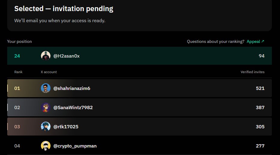 H2asan0x's tweet photo. @SmartXTerminal Proud to land at #24 and make it into Genesis 100 💯 https://t.co/aP8SEN7MRf