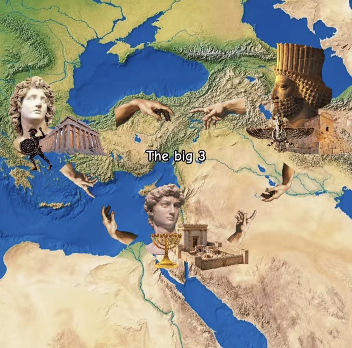 HellenicEchoes's tweet photo. The big civilisations of the East https://t.co/7b5y7tuI07