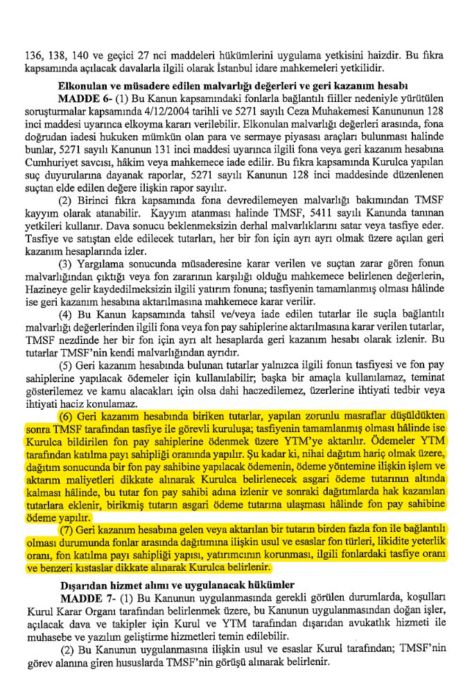 e507's tweet photo. Tasfiye Fonlar Hakkında Kanun Teklifi!
(Önemli gördüğüm kısımları işaretledim)