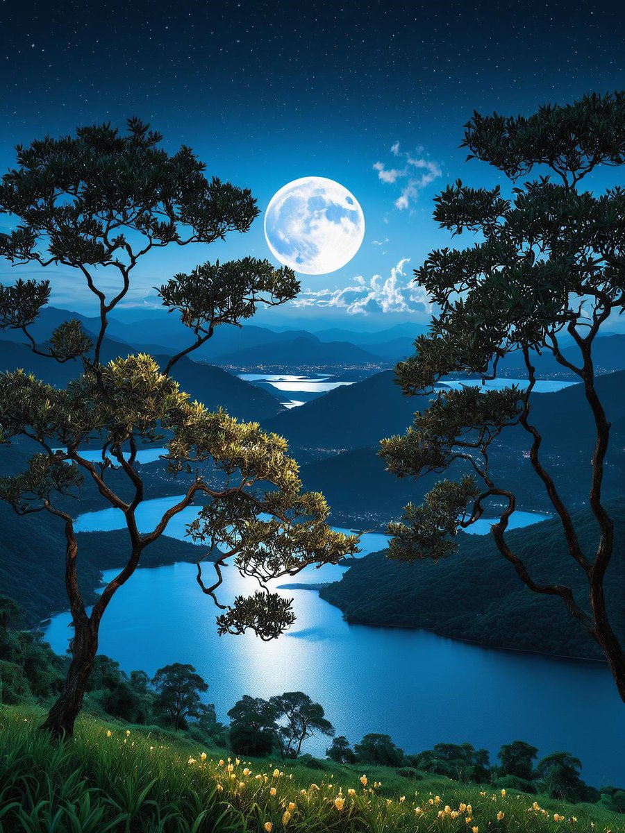 CatherineCgaj's tweet photo. [En la selva oscura, un cuervo semilla y un cordero tímido comparten un susurro secreto bajo la luna.]， https://t.co/QTnXUWSfey
