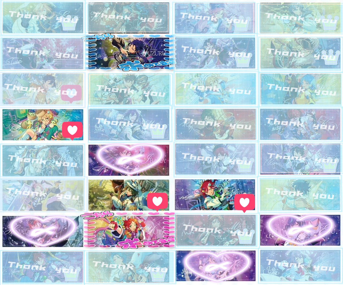 _emr_yr's tweet photo. 【交換/譲渡】あんスタ 中国 盛彩典蔵 ホロチケ ホログラムチケット

譲：2弾→*凛月 *マヨイ 嵐 *夏目 *巽 ☆ジュイス なずな
1弾→*藍良 みか *夏目 友也 ☆凛月 ☆燐音

求：弓弦(同種 1弾 2弾＞他絵柄のホロチケ)orかかった金額＋送料

✸︎郵送
✸︎2弾ガチャ10枚/1弾1BOX＋ガチャ20枚確定済み
→ https://t.co/zARcVZQFto