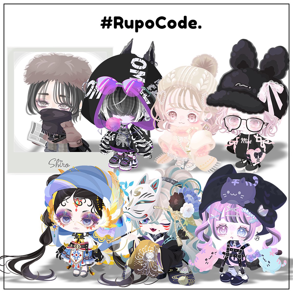 Rupopigg's tweet photo. ヤマさんの福袋でできたコーデたち🦥*̣̩⋆
欲しリス全て入れてくださって感謝なんだ…ㅠ  ̫ㅠ✨

 #RupoCode https://t.co/QuffWKg8hd