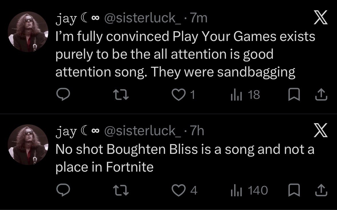 sisterluck_'s tweet photo. I better stop before I have my Spotify reserved seating rights revoked https://t.co/1RY9QGRZlZ