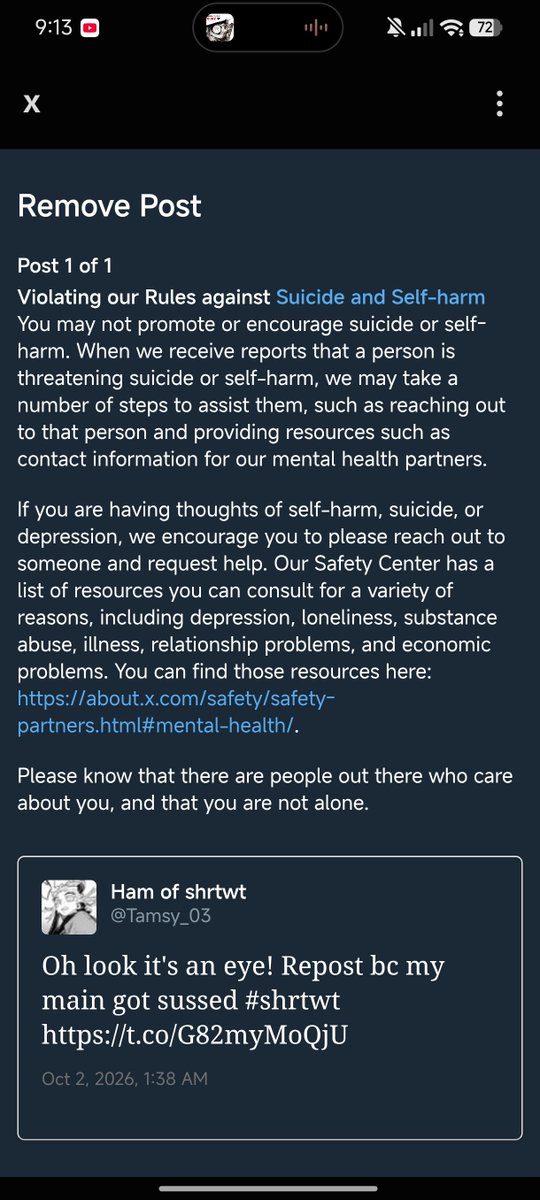 Tamsy_06's tweet photo. DUDE THEY'RE MASS REPORTING WTFFF https://t.co/UP9io6I34w
