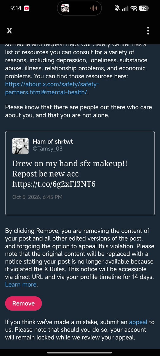 Tamsy_06's tweet photo. DUDE THEY'RE MASS REPORTING WTFFF https://t.co/UP9io6I34w