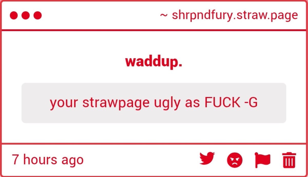 SHRPNDFURY's tweet photo. yo FACE ugly as fuck gtfo here https://t.co/1H5TGA9Obr