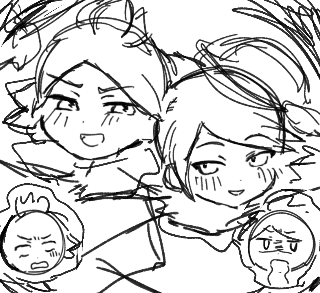 shonen_mgmg's tweet photo. 全然間に合いませんでしたのでラフをば… https://t.co/RiryJxBAOM