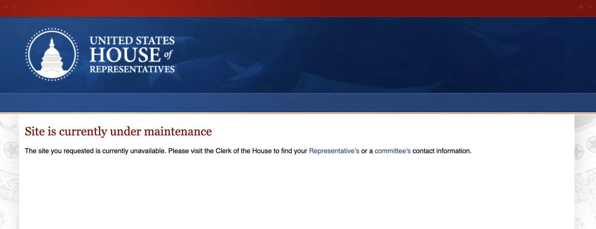 digiphile's tweet photo. The @uscode is “under maintenance” without explanation or timeline for when public access to the public laws that govern us will be restored.

There are other places to find the US Code, from @CornellLaw to @USGPO, but this is the canonical data.

Congress should care more. https://t.co/C6P1mjC9R7