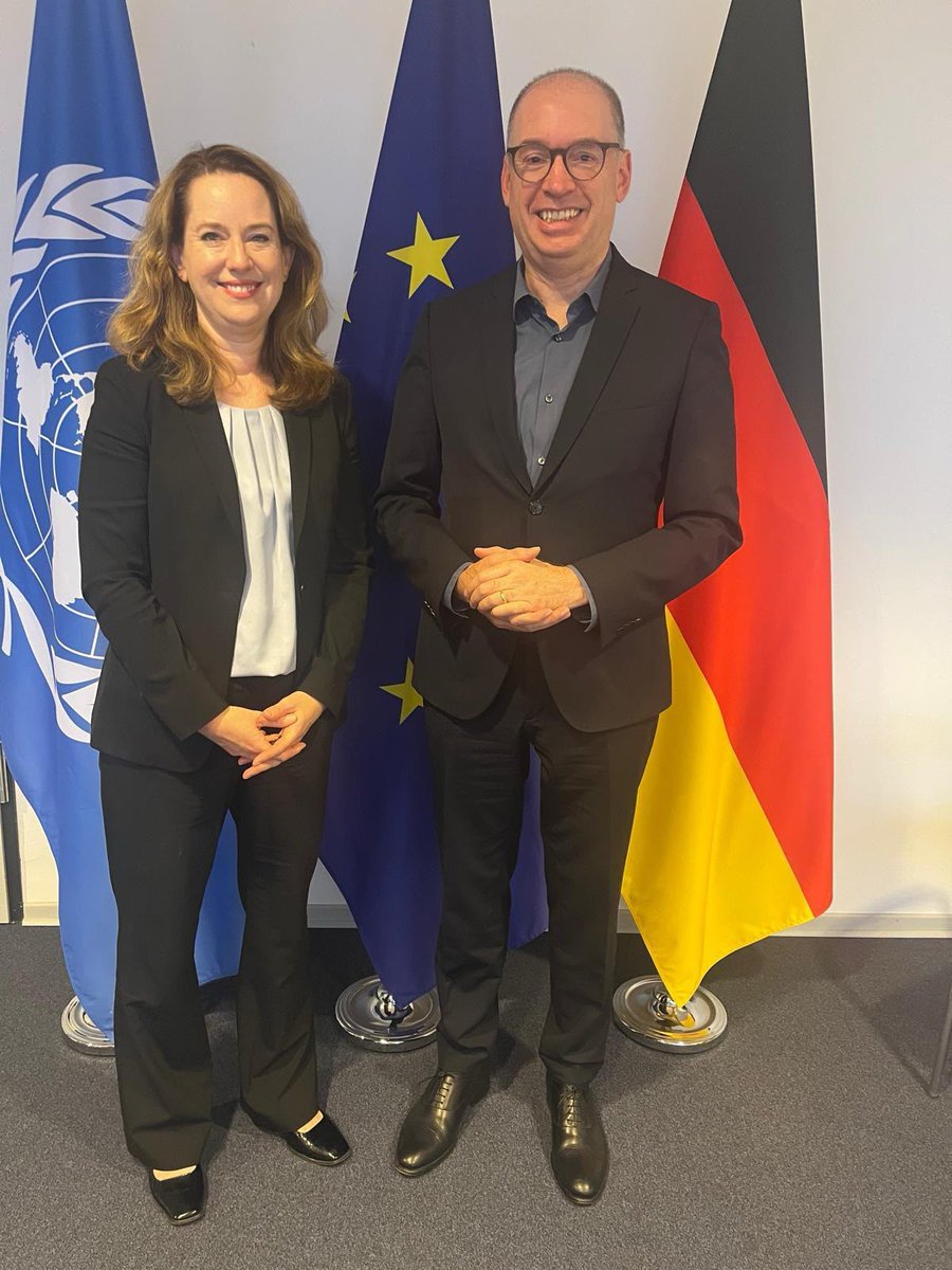 IOMchief's tweet photo. Better decisions require better evidence, stronger partnerships, and practical cooperation.

Good discussions with Alexander Dobrindt @BMI_Bund, @NielsAnnen, Lilian Tschan &amp; Bernd Krösser on labor mobility, and displacement.

Thankful for Germany's continued engagement with IOM. https://t.co/1zyl1KqwQx