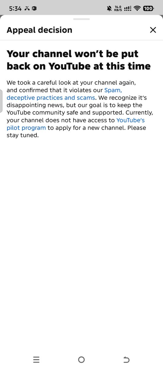 webnextonline12's tweet photo. @TeamYouTube @anupkeak Hello @TeamYouTube, my channel Bollywoodsongs was terminated for alleged spam, deceptive practices and scams. I believe this may be a mistake. I only posted “Thanks for subscribers” twice in another channel’s comments. I did not intend to spam or deceive anyone.
@TeamYouTube https://t.co/an7f5dH9jR