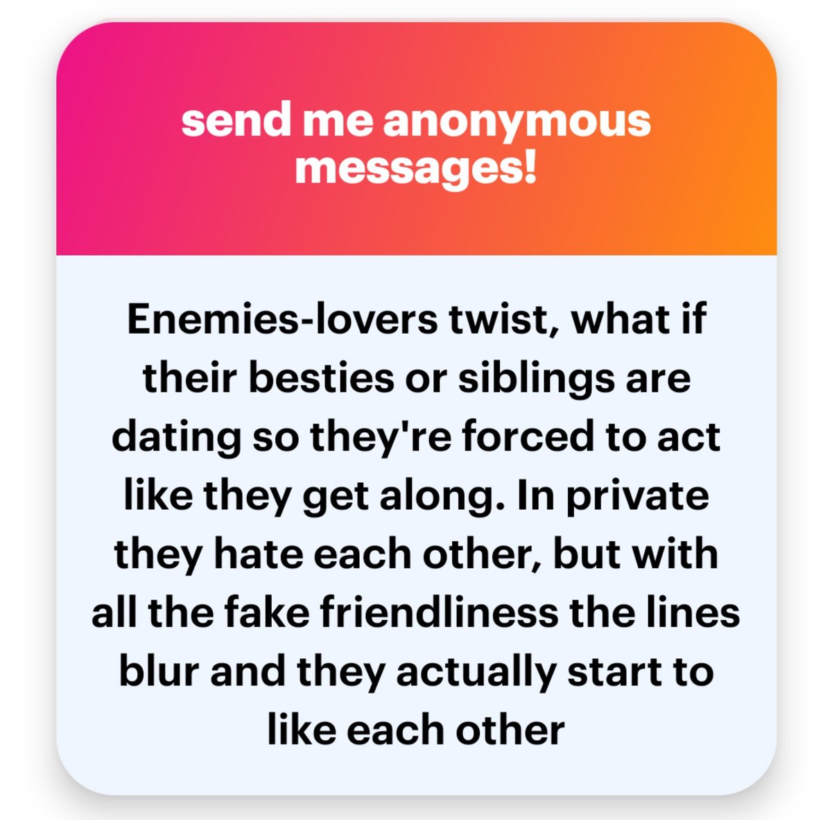 LOPrompts's tweet photo. enemies to lovers pipeline will always hit different 

#LOPrompts https://t.co/IxWTdqoWQb