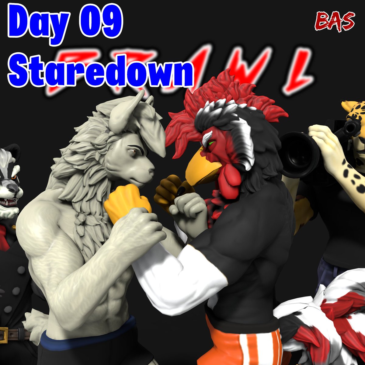 WolfCommando1's tweet photo. Fightober 2026 Day 09 - Staredown

"Coming this Monday! Wool meets Feathers as San Ishigawa meets Rufio Bell for the first time in our very own BRAWL Arena! Tickets on sale now!"

Nothing like an icy staredown just before you throwdown am I right?

#FFF #FIGHTOBER2026 #FIGHTOBER https://t.co/ZgOq7AFUqN