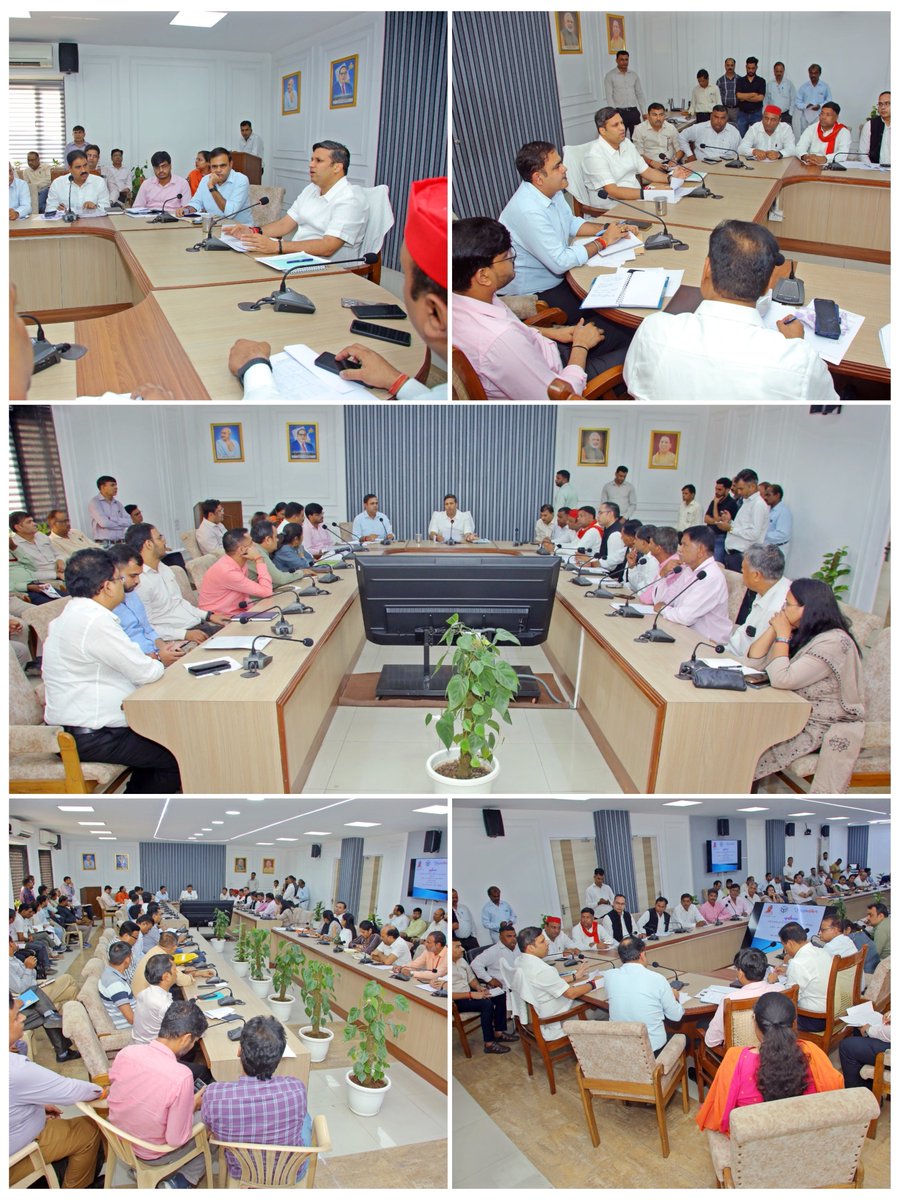 dm_ghaziabad's tweet photo. जिलाधिकारी महोदय की अध्यक्षता में निर्वाचक नामावलियों में छूटे हुए पात्र मतदाताओं के नाम शामिल कराने हेतु राजनीतिक दलों के प्रतिनिधियों के साथ बैठक आयोजित।

👉 प्रत्येक शनिवार एवं रविवार को लगेंगे विशेष शिविर, ताकि छूटे हुए एवं प्रथम बार मतदान करने वाले युवा मतदाताओं के नाम निर्वाचक नामावली में शामिल कराए जा सकें।

👉 बीएलओ घर-घर जाकर करेंगे सत्यापन तथा पात्र मतदाताओं के फार्म-6 भरवाकर नाम शामिल कराने में सहयोग करेंगे।

👉 नाइट शेल्टर, मलिन बस्तियों, आश्रयहीन एवं वंचित वर्गों के पात्र नागरिकों के लिए भी आयोजित होंगे विशेष शिविर।

👉 कोई भी पात्र नागरिक मतदाता सूची में नाम दर्ज कराने से वंचित न रहे: जिलाधिकारी

@UPGovt 
@CMOfficeUP
@ChiefSecyUP
@CommissionerMe3