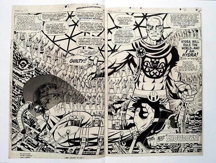 Exalted_Speed's tweet photo. So anyway Nick Fury is associated with some of the artistic high points of Marvel, his art and storytelling changed the game in comics and to claim he’s not important shows you have a limited grasp of comic history or the art of it. https://t.co/aVJV87qTd1
