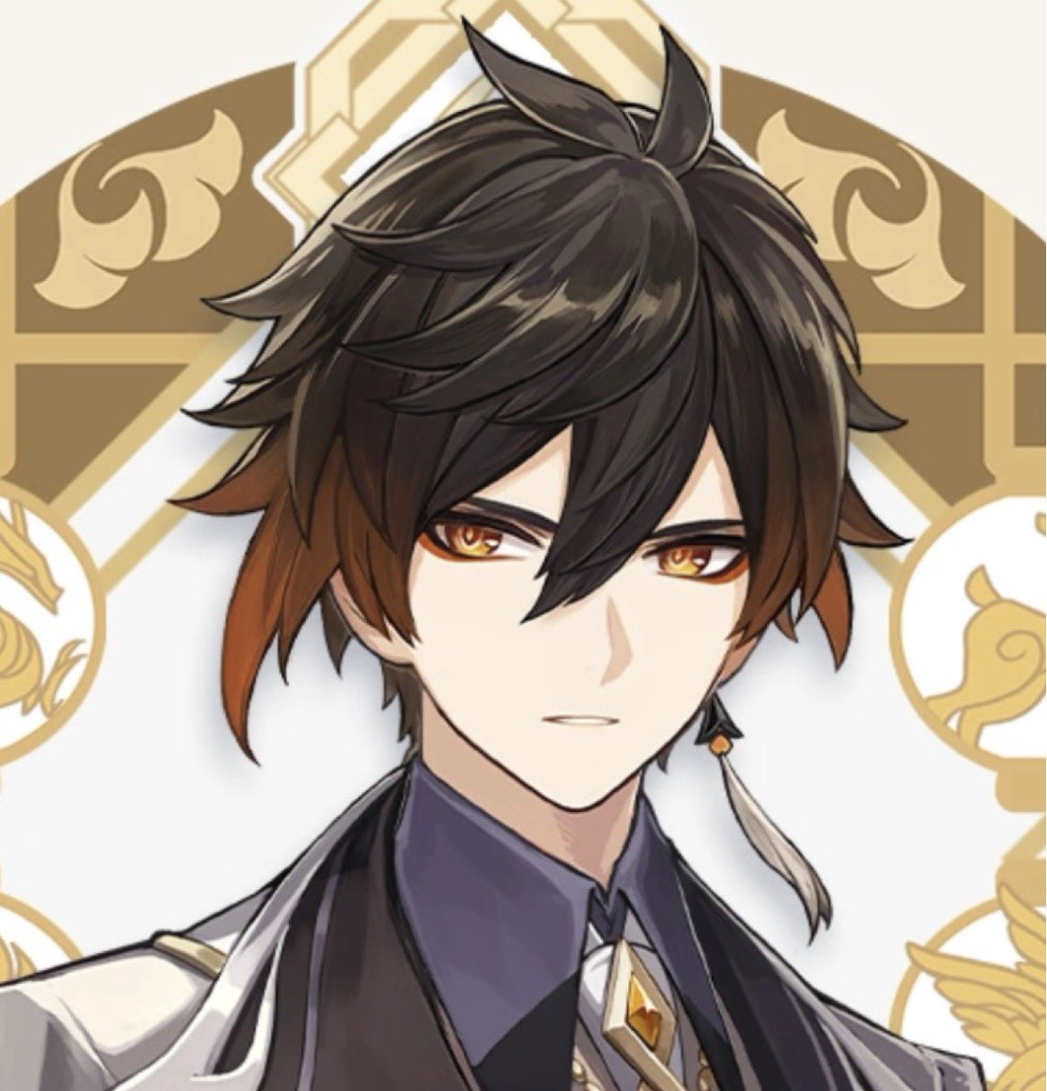ch2rose's tweet photo. hi i changed zhongli a little because to me he lacked facial hair but i went Overboard. https://t.co/9NiCFTan0K