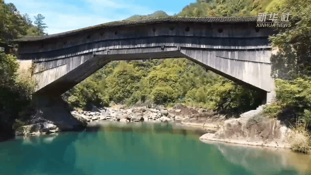 Minor_a60's tweet photo. [En el antiguo puente, un pincel reposa ligeramente incrustado entre las vigas!， https://t.co/SIZvyew5CA